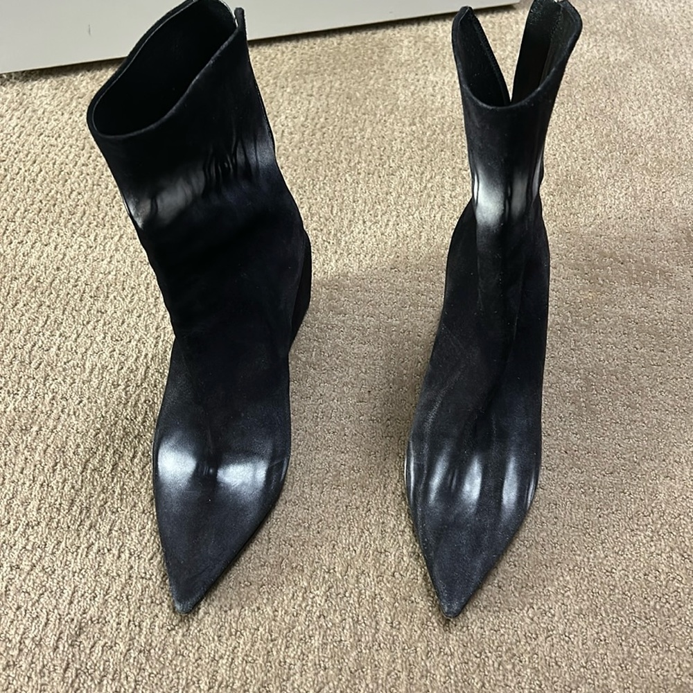Off-White wedge pointed toe wedge boot
